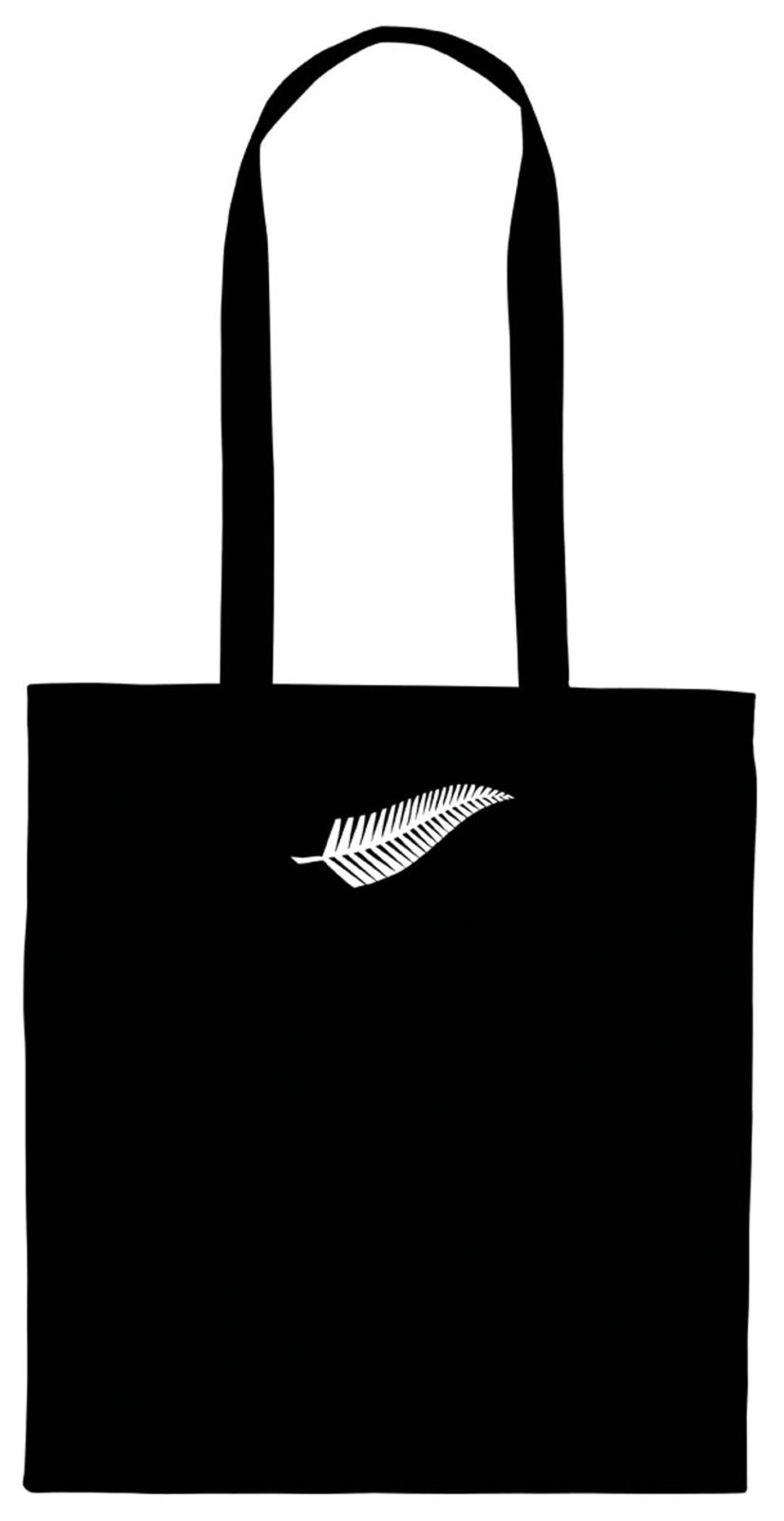 Silver Fern Calico Bag Long Handles